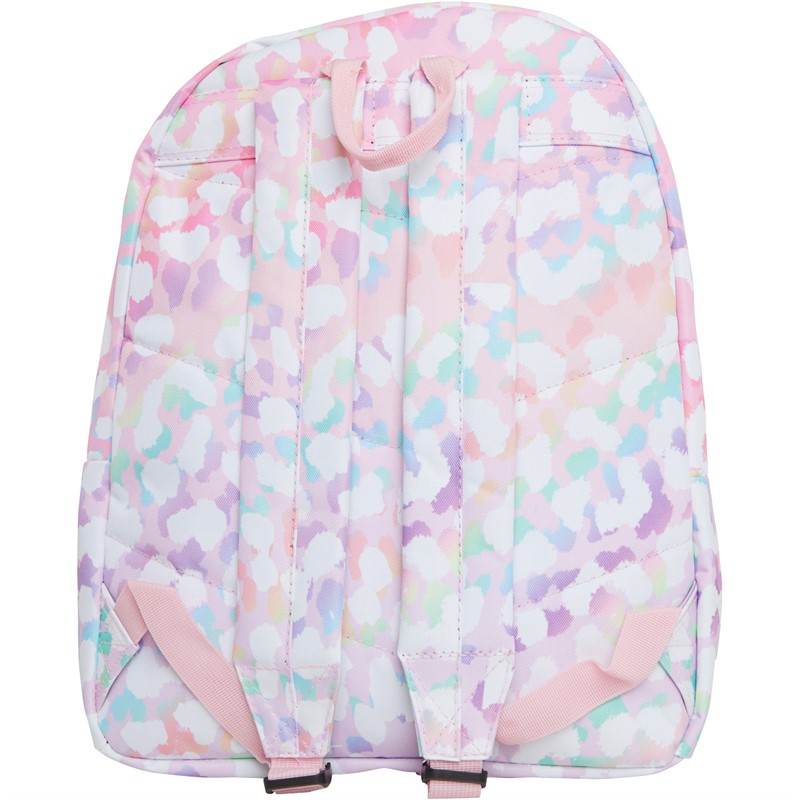 Buy Hype Girls Rainbow Leopard Crest Backpack Pink