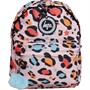 Hype Girls Leopard Crest Backpack Pink