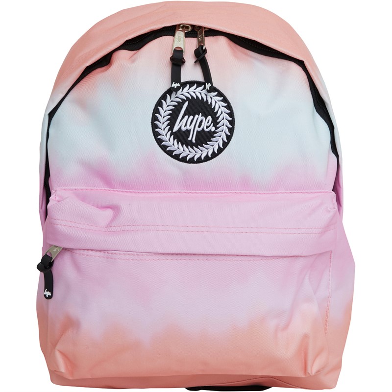 Buy Hype Girls Peach Blur Crest Backpack Ombre