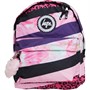 Hype Girls Stripe Crest Backpack Black/Pink