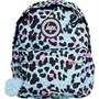 Hype Girls Ice Leopard Crest Backpack Blue