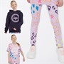 Hype Girls Three Pack T-Shirt Hoodie and Leggings Set Lilac/Navy