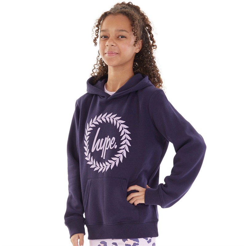 Hype Girls Three Pack T-Shirt Hoodie and Leggings Set Lilac/Navy