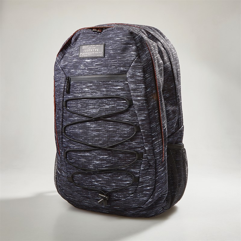 Hype Boys Space Dye Marl Maxi Backpack A Black - Size OS
