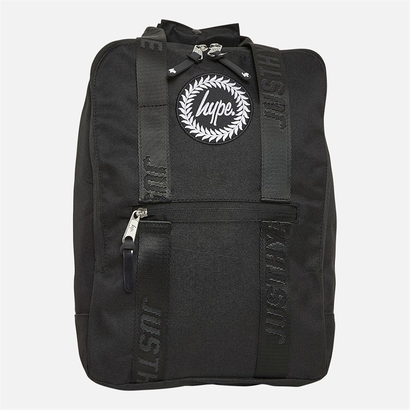 Hype Kids Boxy Backpack Black - Size OS