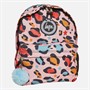 Hype Girls Iconic Star Leopard Backpack Peach