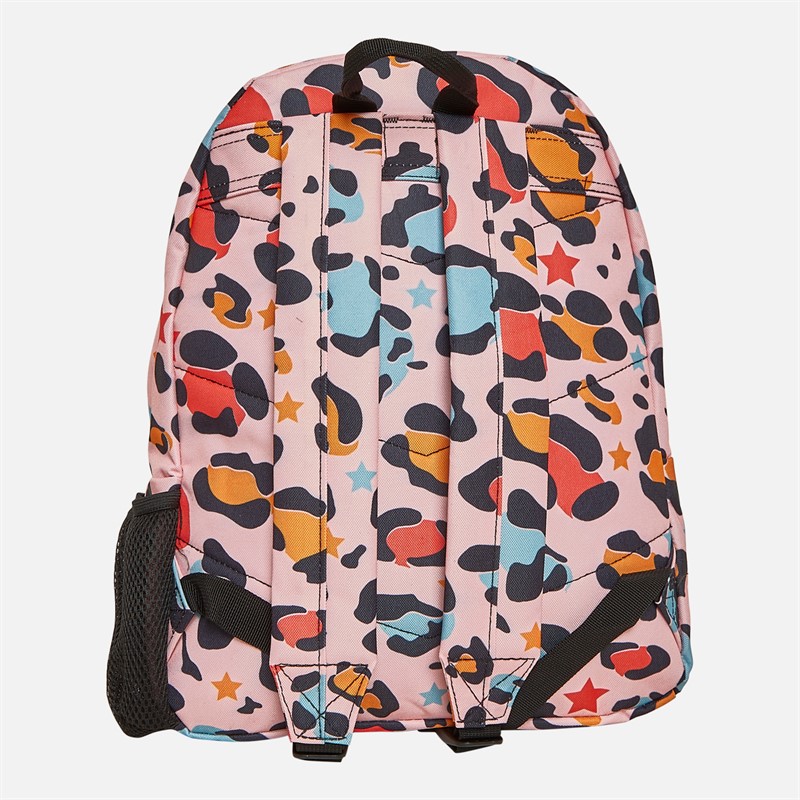 Hype Girls Iconic Star Leopard Backpack Peach