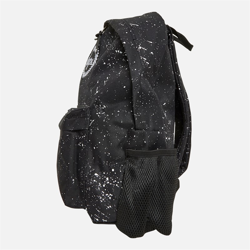 Hype Kids Splatter School Backpack Black/White