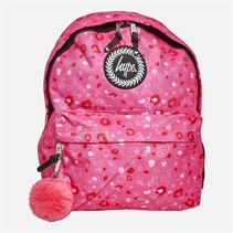 Hype Girls Leopard Backpack Pink