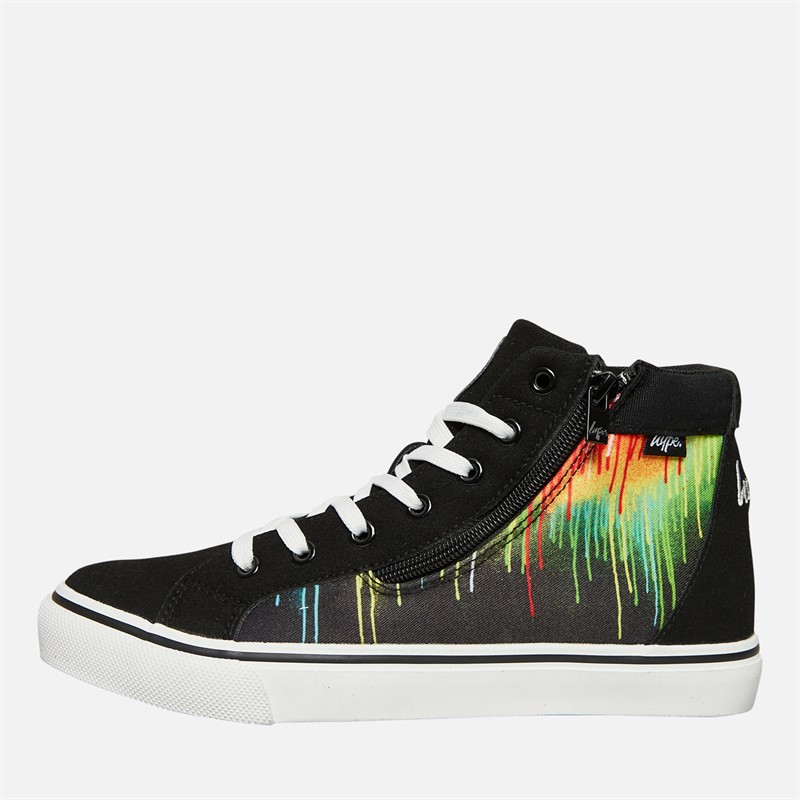 Hype Kids Telza Hi Top Trainers Black/Multi