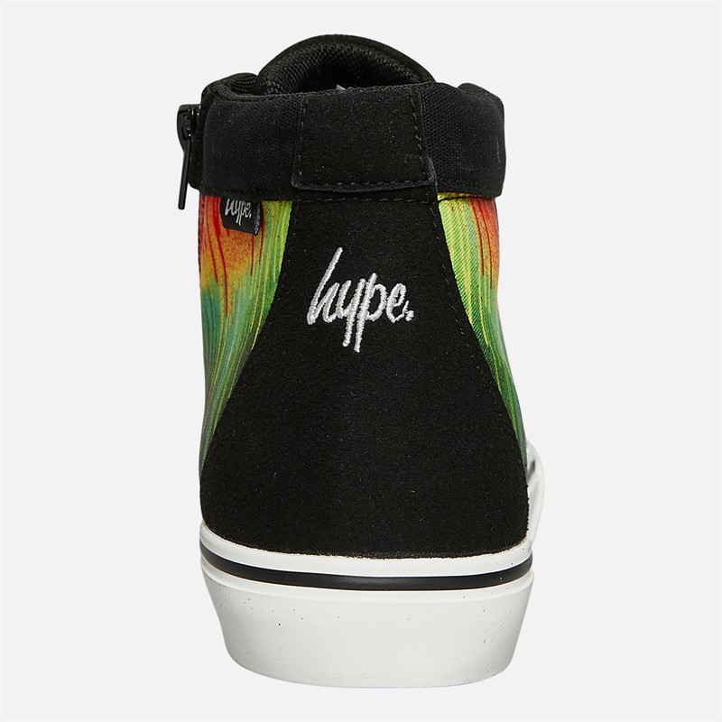 Hype Kids Telza Hi Top Trainers Black/Multi