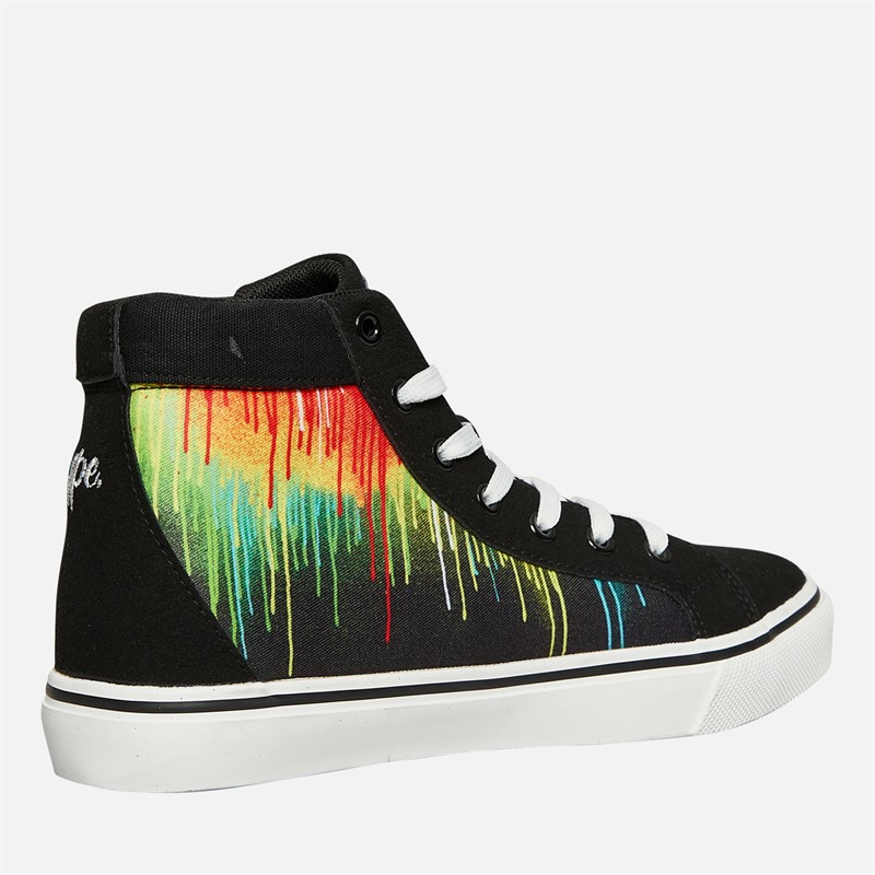 Hype Kids Telza Hi Top Trainers Black/Multi