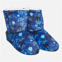 Hype Junior Boys Arcenza Bootee Slippers Blue