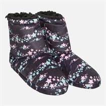 Hype Junior Girls Ristio Bootee Slippers Black