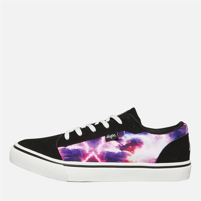 Hype Kids Lotori Trainers Black/Galaxy Print