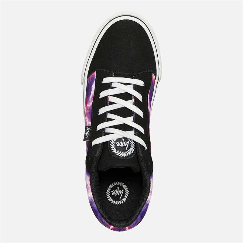 Hype Kids Lotori Trainers Black/Galaxy Print