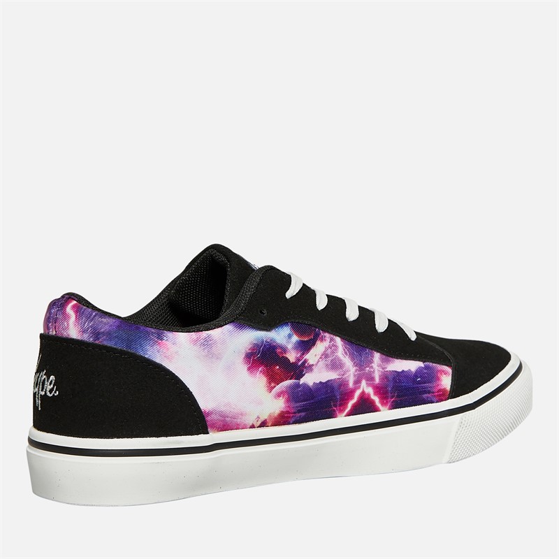 Hype Kids Lotori Trainers Black/Galaxy Print