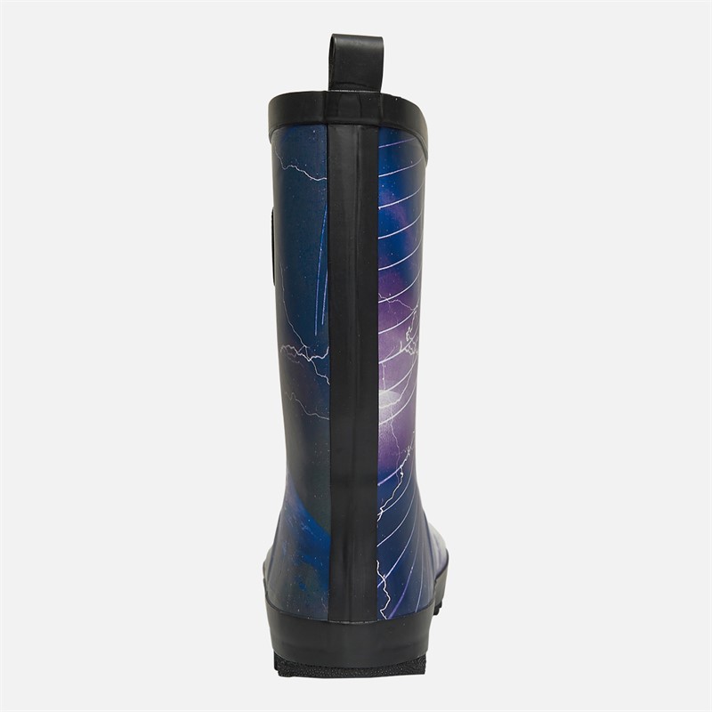 Hype Junior Dunite Wellies Black/Blue