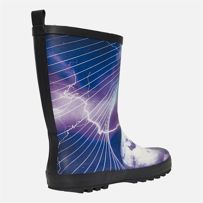 Hype Junior Dunite Wellies Black/Blue