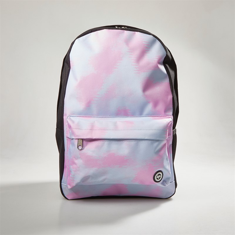 Hype Girls Splodge Tie Dye Crest Backpack Blue/Lilac