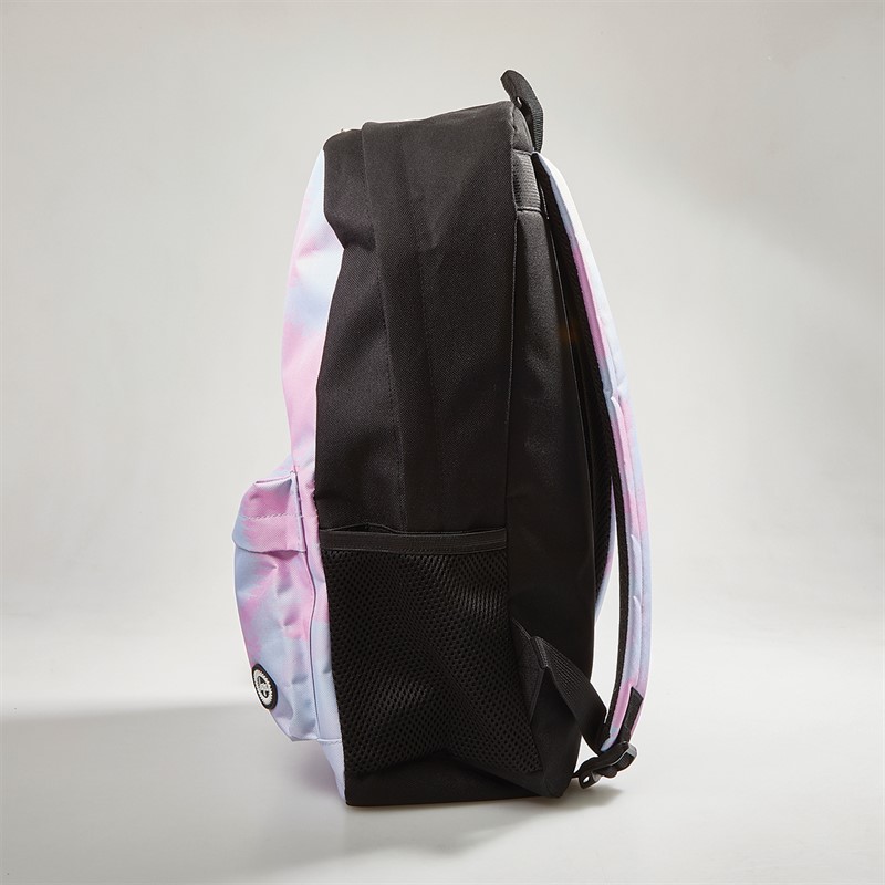 Hype Girls Splodge Tie Dye Crest Backpack Blue/Lilac