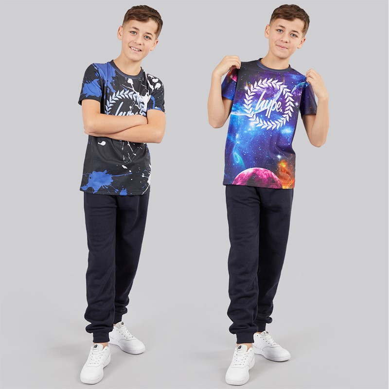 Hype Boys Gethin Two Pack T-Shirts AOP Sub Print