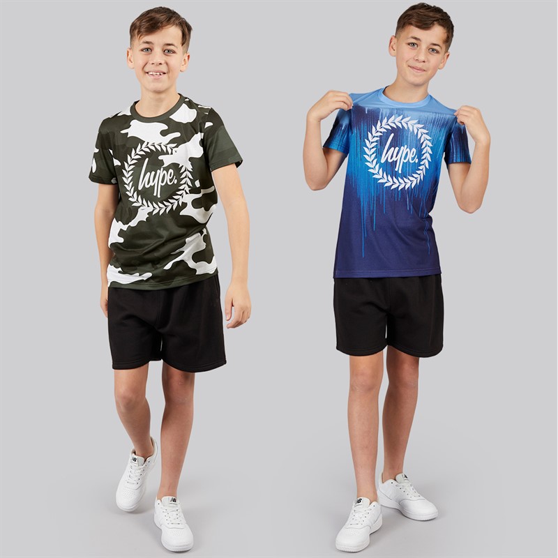 Hype Boys Emyr Two Pack T-Shirts Aop Sub Print