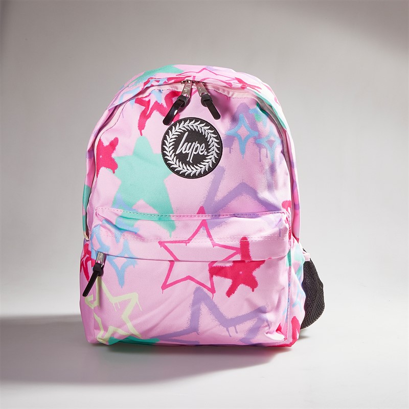 Hype Girls Iconic Graffiti Stars Backpack Pink