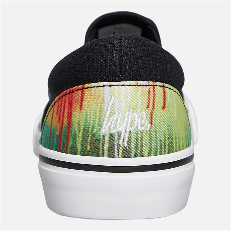 Hype Boys Paxema Slip-On Trainers Black Multi