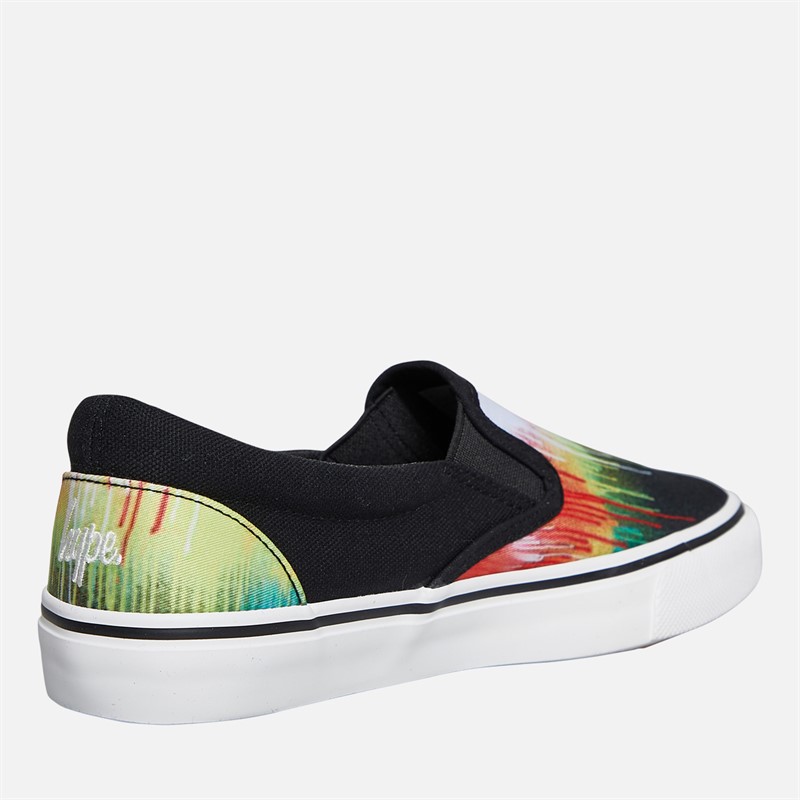 Hype Boys Paxema Slip-On Trainers Black Multi