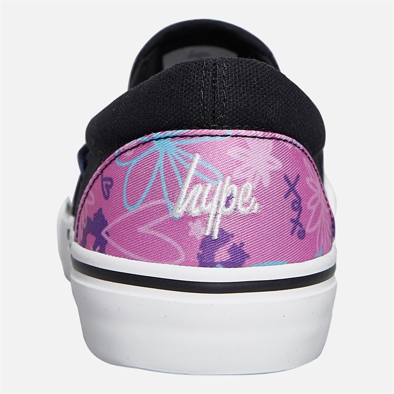 Hype Girls Nestra Slip-On Trainers Pink Multi