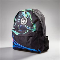Hype Kids Marble Ink Mini Crest Backpack Black