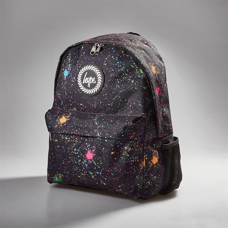 Hype Kids Colour Splat Backpack Lunch Bag Steel Bottle And Pencil Case Bundle Multi