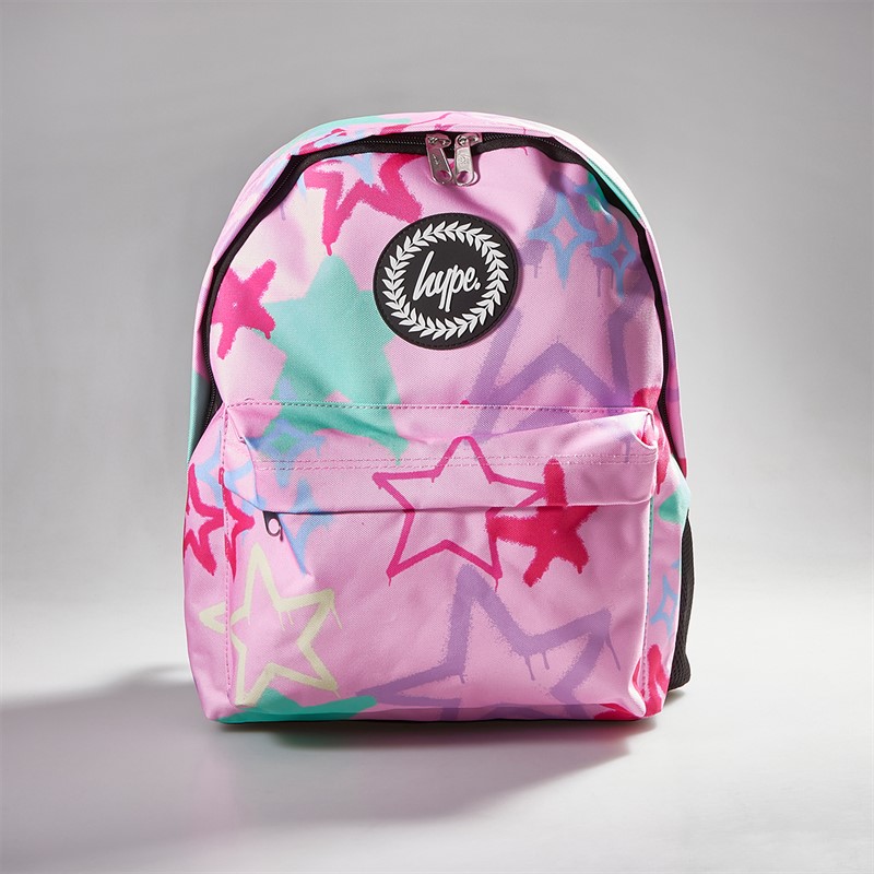 Hype Girls Iconic Graffiti Stars Backpack Pink