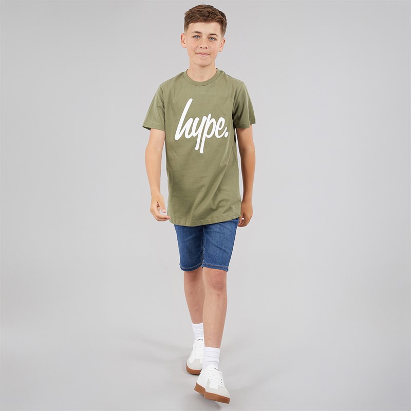 Hype Boys Tiernan Three Pack T-Shirts Ombre Teal/Khaki/Dark Teal