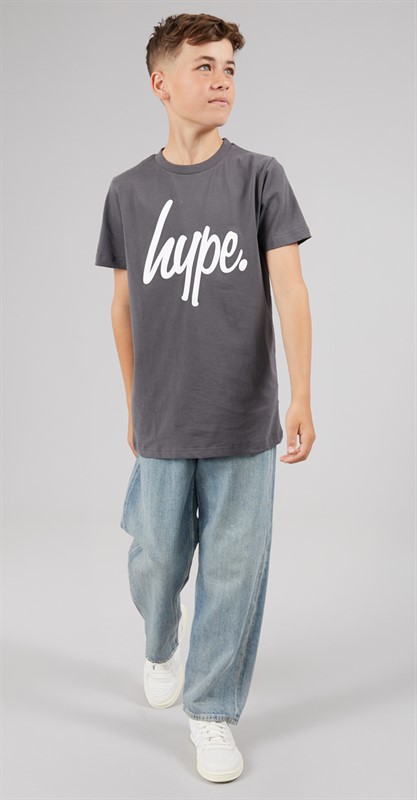 Hype Boys Conall Three Pack T-Shirts Ombre Blue/Sublimation Print/Charcoal