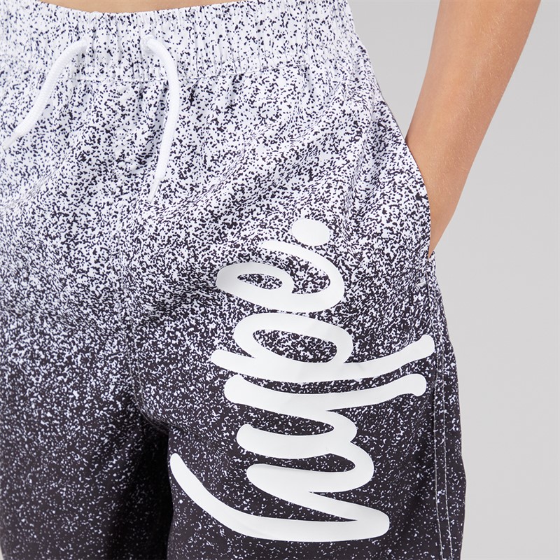 Hype Boys Speckle Swim Shorts White/Black