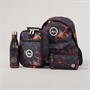 Hype Boys Lava Print Backpack Lunch Bag Steel Bottle And Pencil Case Bundle Black