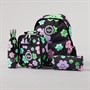 Hype Girls Happy Flower Backpack Lunch Bag Steel Bottle And Pencil Case Bundle A Black
