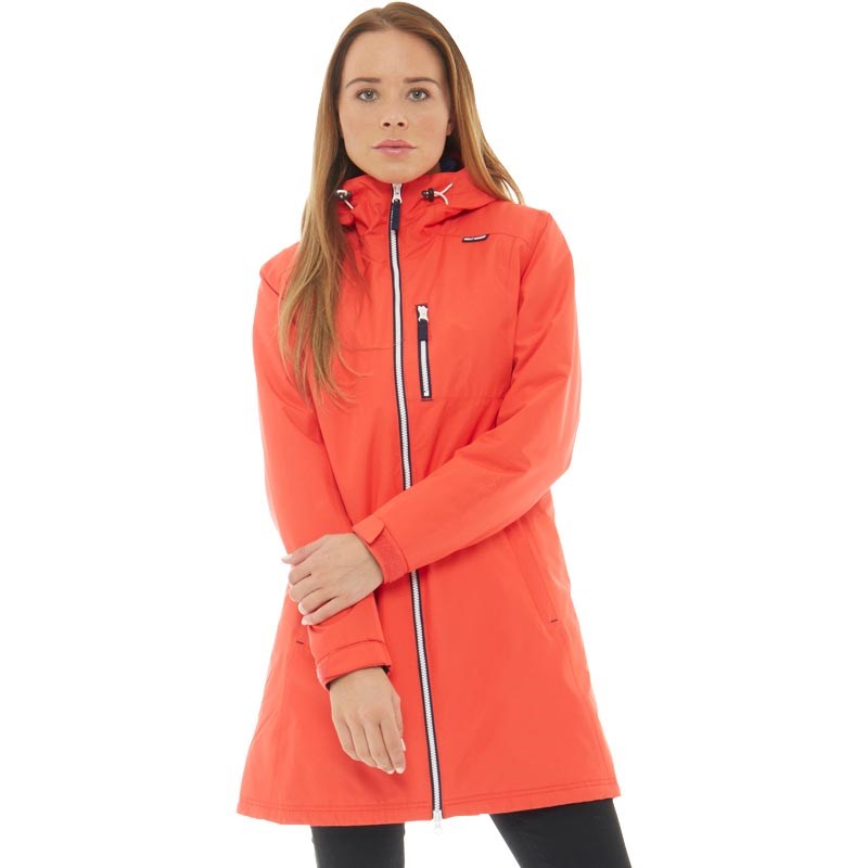 Buy Helly Hansen Womens Belfast Long Insulated Hooded Jacket Red