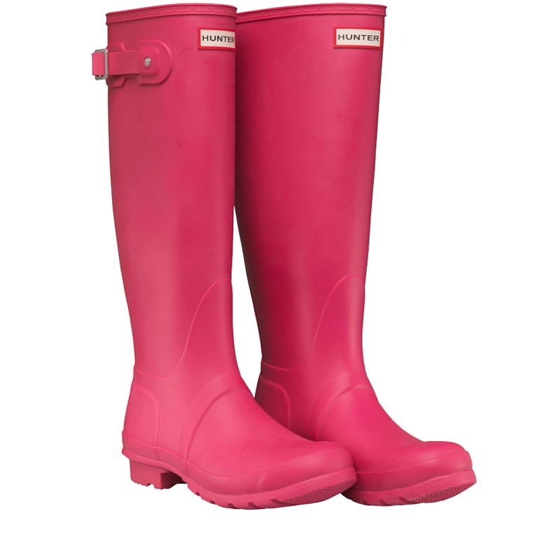 Buy Hunter Original Womens Tall Wellington Boots Bright Cerise