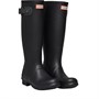 Hunter Original Bottes en Caoutchouc Tall Femme Noir/Bleu Ardoise Foncé