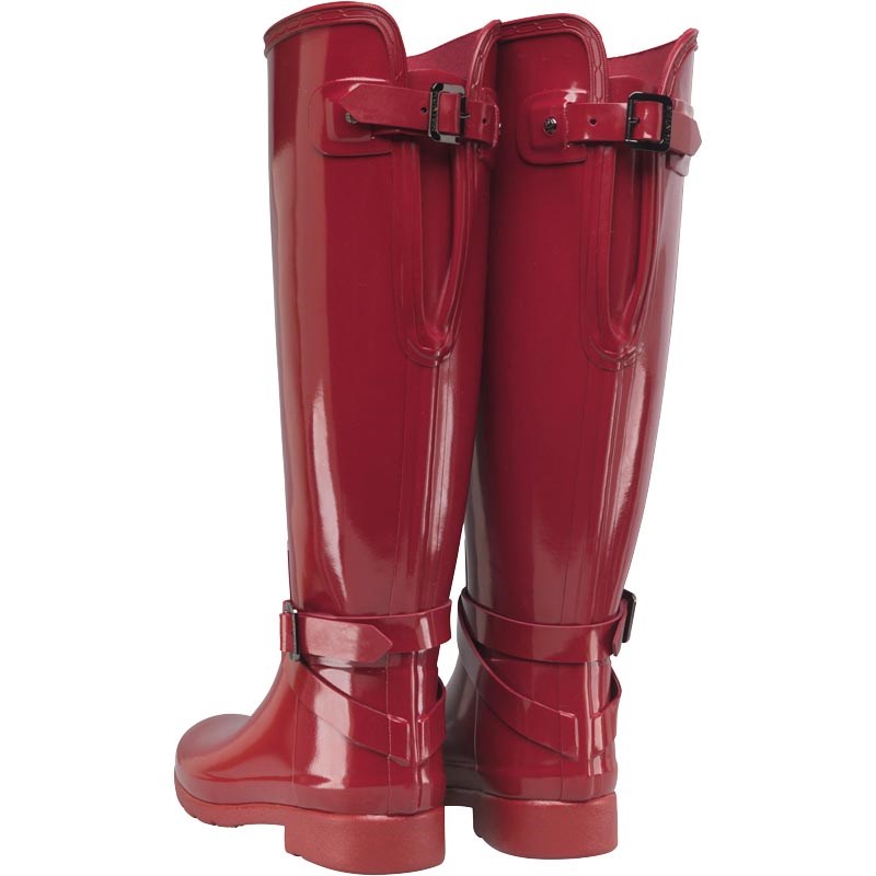 bottes caoutchouc rouge