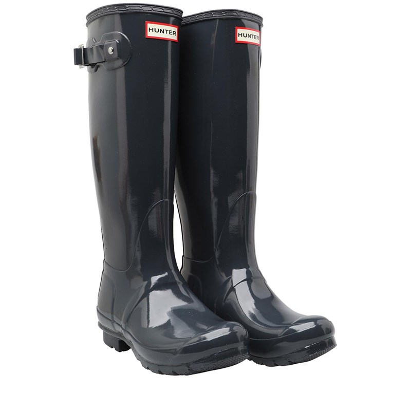 slate grey hunter rain boots