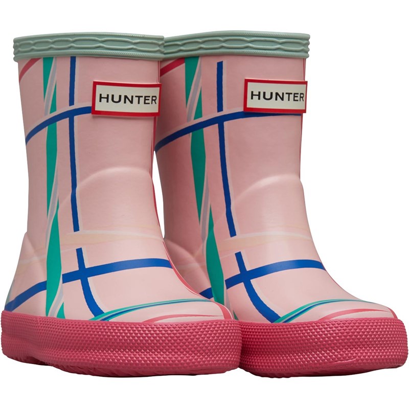 Buy Hunter Original Little Kids First Rock Tartan Wellington Boots