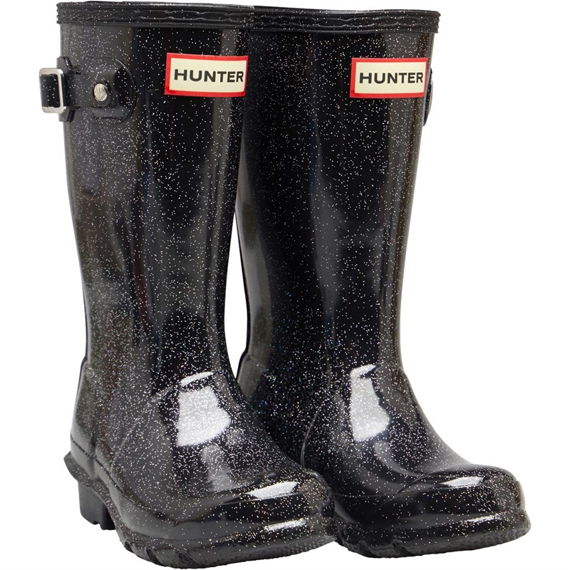 girls black hunter boots