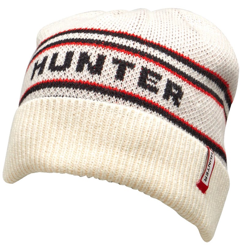 Buy Hunter Mens Beanie Hunter White