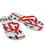 Hunter Mens Exploded Flip Flops Hunter Red