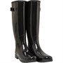 Hunter Womens Original Refined Gloss Tall Wellington Boots Black