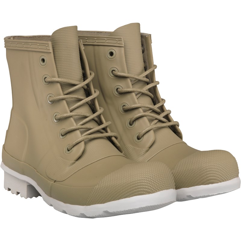 mens rubber boots with laces